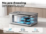Devanti 2L 2-in-1 Ice Cream & Yogurt Maker Machine No Pre-Freezing Homemade Gelato Sorbet ICM-SFS03-SL