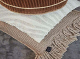 KAAT Amsterdam Jonine Sand Square Filled Cushion 45cm x 45cm V442-HIN-CUSHION-AMSTERDAMJONINE-SAND-SQ