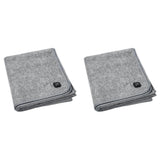 2X USB Electric Heating Pad 60x50cm 5V Heated Blanket Mat with Thermostat Insulation Warm Cushion V1192-AZ-W-22691