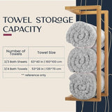 Wall Towel Rack for Rolled Towels Bathroom Storage V63-920931
