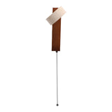LED Wall Sconce Oak Wood Travertine Stone Modern Rotatable Wall Light Fixture Art Decor for Entryway V1294-YM0901-3119250058412