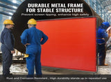 Welding with Frame, 6' x 8' Welding Curtain, Flame-Resistant Vinyl Welding Protection V952-DMSHJPF6X8YCCZQN5V0