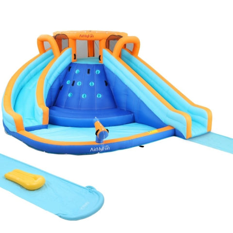 AirMyFun Kids Inflatable Pool Water Double Slide Park Jumping Castle 465X390CM IOT-B-83049-MC