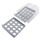 Egg Drawer Double Layer Transparent 32 Lattice Large Capacity Egg Storage Box for Refrigerator Grey V1294-YM0716-3118220147111