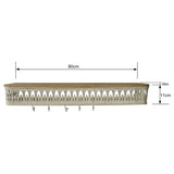 Martinique Classic Wall Shelf w Removeable Hooks 80cm V637-23748SHL
