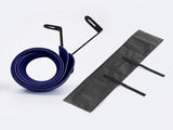 Universal Bicycle Rain Protection Kit - Rollable Blue TPE Mudguards & Black Waterproof Handlebar V888-ELOSUNG56547