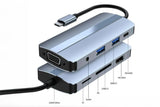 8-in-1 Docking Station Type-C to HDMI Multi-Display USB-C Hub PD 100W V1263-JX-6337