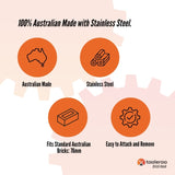 10 Pack 76mm Brick Wall Hooks - Clips Hangers For Pictures Plants V238-SUPDZ-32322563539024