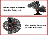 Adjustable Rotatable Plastic Fishing Rod 3 Mount Rack Holder Bracket Boat Canoeing Rowing Mount Kit V1259-DP01-A-2361