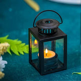 pcs - Black lanterns for candles, garden lanterns, hanging small lanterns in vintage style for tea V1237-ZY-203-3249