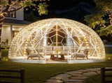 Garden Dome Tent, 3.6 x 2.2 m Outdoor Clear Bubble Tent for 4-7 Person, Weatherproof Geodesic Dome V952-TMXKZP12YCPV91GAO001V0