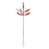Garden Wind Spinner Iron Waterproof Dancing Wind Sculpture Red Outdoor Decoration for Patio V1294-YM0901-3111230161611