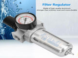 BSP 1/2" Air Compressor Moisture Water Trap Filter Regulator with Mount Connection V1369-AZ3-W-15529