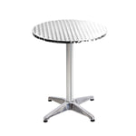 Gardeon Set of 6 Outdoor Bar Table Aluminium Round 70/110CM FF-TABLE-AL60-70110X6