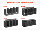 Literature Organizer, 36 Compartments Office Mailbox with Adjustable Shelves, Wooden Mailbox Sorter V952-WJJEKBHB36G93NKYIV0