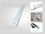 10 x Tile Trim Heavy Duty L Shaped Edge Aluminium 10mm V63-844571