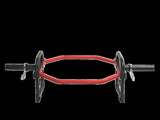 Olympic Shrug Deadlift Bar - Red/Black V1012-CFSHRDBTB