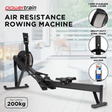 Powertrain Air Rowing Machine Resistance Rower for Home Gym Cardio ROM-TODO-RM5