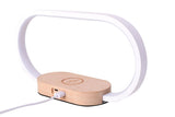Bedside Lamp with Clock 10W Fast Wireless Charger USB Port Nightstand Touch Lamp V1263-JX-6299