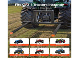 3 Point Hitch Pallets, 680 kg Clamp on Pallets, 128 cm Total Length Heavy-Duty Tractor V952-TPHCSDSK50IN3AS0W001V0