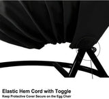 Updated Classic Waterproof Hammock Swing Chair Cover Patio Hanging Chaise Lounge and Stand Cover 73 V1188-YT-A-901