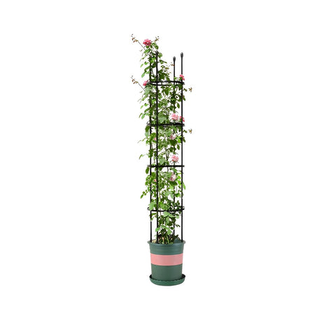 SOGA 163cm 4-Bar Plant Frame Stand Trellis Vegetable Flower Herbs Outdoor Vine Support Garden Rack PLANTTUBE163