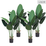 SOGA 4X 120cm Artificial Green Indoor Traveler Banana Fake Decoration Tree Flower Pot Plant APLANTFHM1208X4