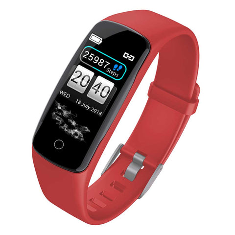 SOGA Sport Monitor Wrist Touch Fitness Tracker Smart Watch Red SWATCHV8RED