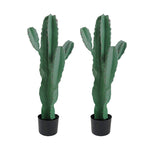 SOGA 2X 70cm Green Artificial Indoor Cactus Tree Fake Plant Simulation Decorative 5 Heads APLANTFHLT705X2