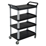 SOGA 4 Tier Food Trolley Portable Kitchen Cart Multifunctional Big Utility Service with wheels FOODCART1519AB