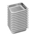 SOGA 12X Gastronorm GN Pan Full Size 1/2 GN Pan 6.5cm Deep Stainless Steel Tray GASTRONORMPANS5409X12