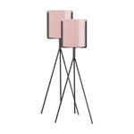 SOGA 2X 70cm Tripod Flower Pot Plant Stand with Pink Flowerpot Holder Rack Indoor Display FPOTH72PNKX2