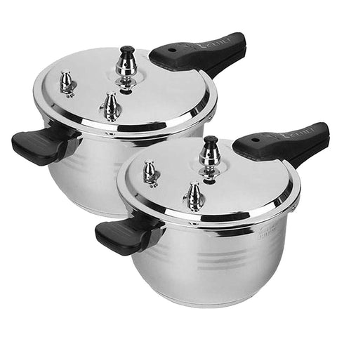 2X 4L Commercial Grade Stainless Steel Pressure Cooker STAINLESSSTEELPRESSURECOOKER4LX2