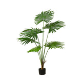 SOGA 120cm Artificial Natural Green Fan Palm Tree Fake Tropical Indoor Plant Home Office Decor APLANTSKS1267