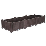 SOGA 120cm Raised Planter Box Vegetable Herb Flower Outdoor Plastic Plants Garden Bed PLANTBOX3A