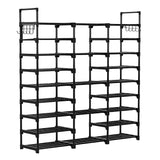 SOGA 21-Shelf Tier Shoe Storage Shelf Space-Saving Caddy Rack Organiser with Handle RACK0006