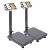 SOGA 2X 300kg Electronic Digital Platform Scale Computing Shop Postal Weight Black 300KGPLATFORMSCALESBLACKX2