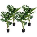 SOGA 4X 120cm Artificial Green Indoor Turtle Back Fake Decoration Tree Flower Pot Plant APLANTFH1207X4