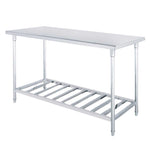 SOGA 100*70*85cm Commercial Catering Kitchen Stainless Steel Prep Work Bench WORKBENCHSS2031100CM