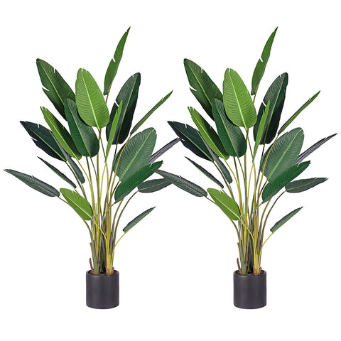 SOGA 2X 245cm Artificial Giant Green Birds of Paradise Tree Fake Tropical Indoor Plant Home Office APLANTM24518X2