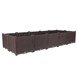 SOGA 200cm Raised Planter Box Vegetable Herb Flower Outdoor Plastic Plants Garden Bed Deepen PLANTBOX10D