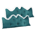 SOGA 2X 180cm Blue-Green Princess Bed Pillow Headboard Backrest Bedside Tatami Sofa Cushion with PILLOWSLK180BLUEX2