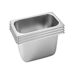 SOGA 4X Gastronorm GN Pan Full Size 1/3 GN Pan 20cm Deep Stainless Steel Tray GASTRONORMPANS5444X4