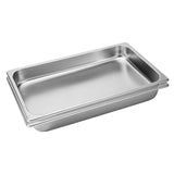 SOGA 2X Gastronorm GN Pan Full Size 1/1 GN Pan 6.5cm Deep Stainless Steel Tray GASTRONORMPANS5403X2