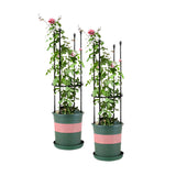 SOGA 2X 73cm 4-Bar Plant Frame Stand Trellis Vegetable Flower Herbs Outdoor Vine Support Garden Rack PLANTTUBE73X2