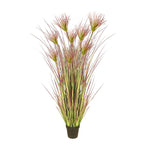 SOGA 120cm Purple-Red Artificial Indoor Potted Papyrus Plant Tree Fake Simulation Decorative APLANTFH60152