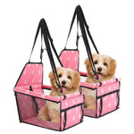 SOGA 2X Waterproof Pet Booster Car Seat Breathable Mesh Safety Travel Portable Dog Carrier Bag Pink CARPETBAG013PNKX2