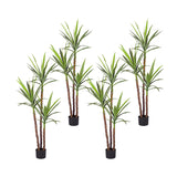 SOGA 4X 150cm Artificial Natural Green Dracaena Yucca Tree Fake Tropical Indoor Plant Home Office APLANTJL1503QX4