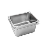 SOGA 2X Gastronorm GN Pan Full Size 1/2 GN Pan 15cm Deep Stainless Steel Tray GASTRONORMPANS5411X2