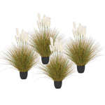 SOGA 4X 137cm Artificial Indoor Potted Reed Bulrush Grass Tree Fake Plant Simulation Decorative APLANTFH621X4